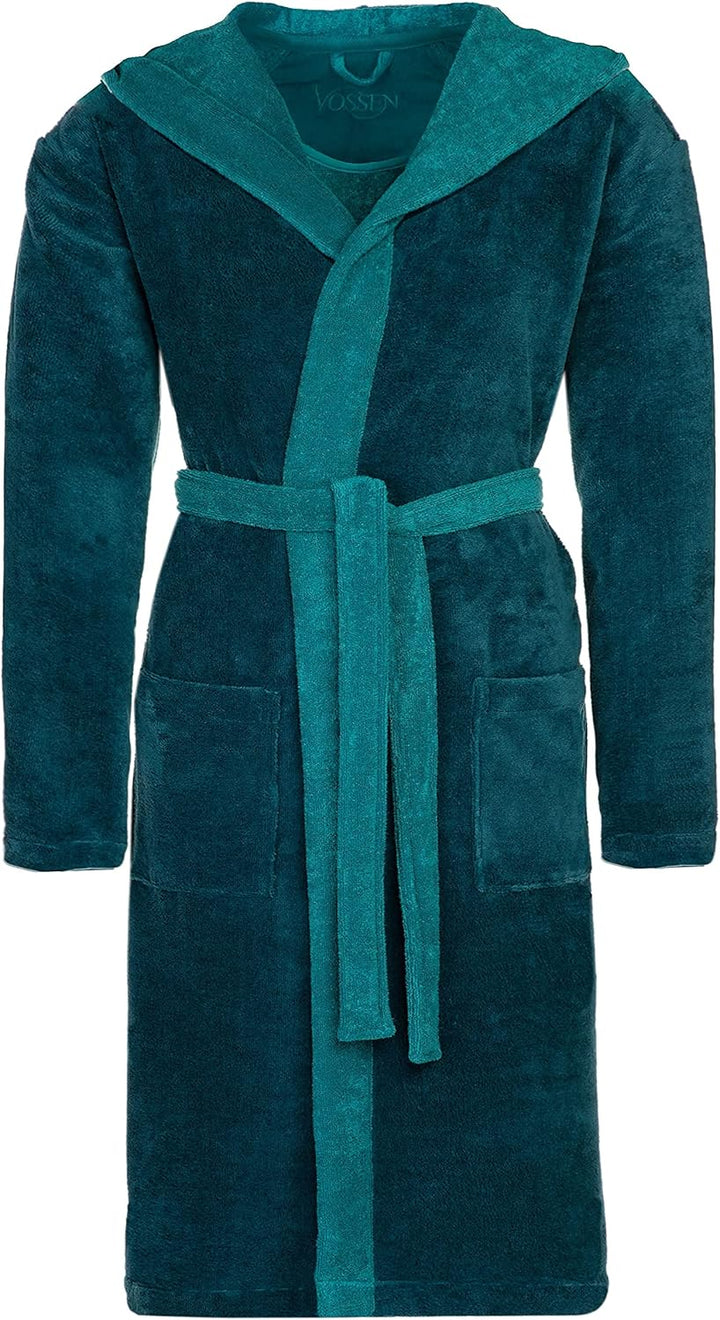Vossen Damen & Herren Bademantel Poppy XL poseidon-lagoon, XL poseidon-lagoon