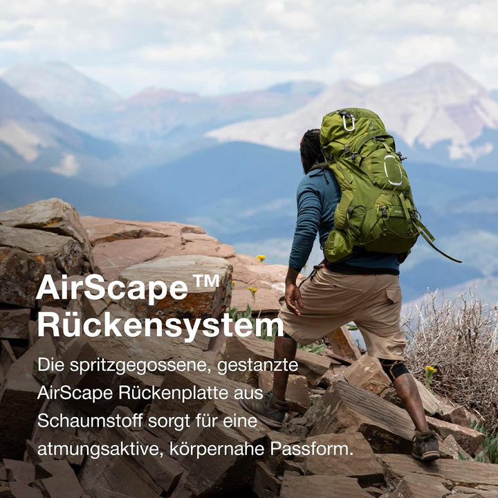 Osprey Aether Herren-Trekkingrucksack, 55L Small/Medium, Acorn Red Acorn Red 55L - S/M, Acorn Red 55