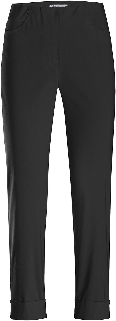Stehmann Igor-680, Sportive 7/8 Damenhose mit Gesaesstaschen 34 Schwarz, 34 Schwarz