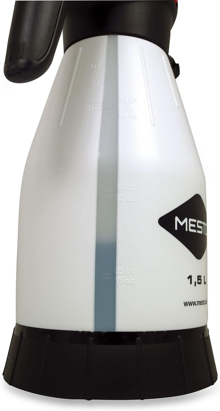 MESTO Drucksprüher (Sprüher mit 360° Sprühfunktion für stark saure Mittel, 3 bar, Fassungsvermögen 1