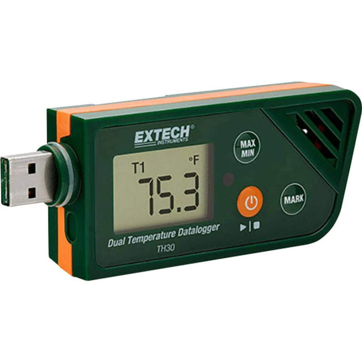 Extech TH30 Dualer Datenlogger für Temperatur im USB-Format