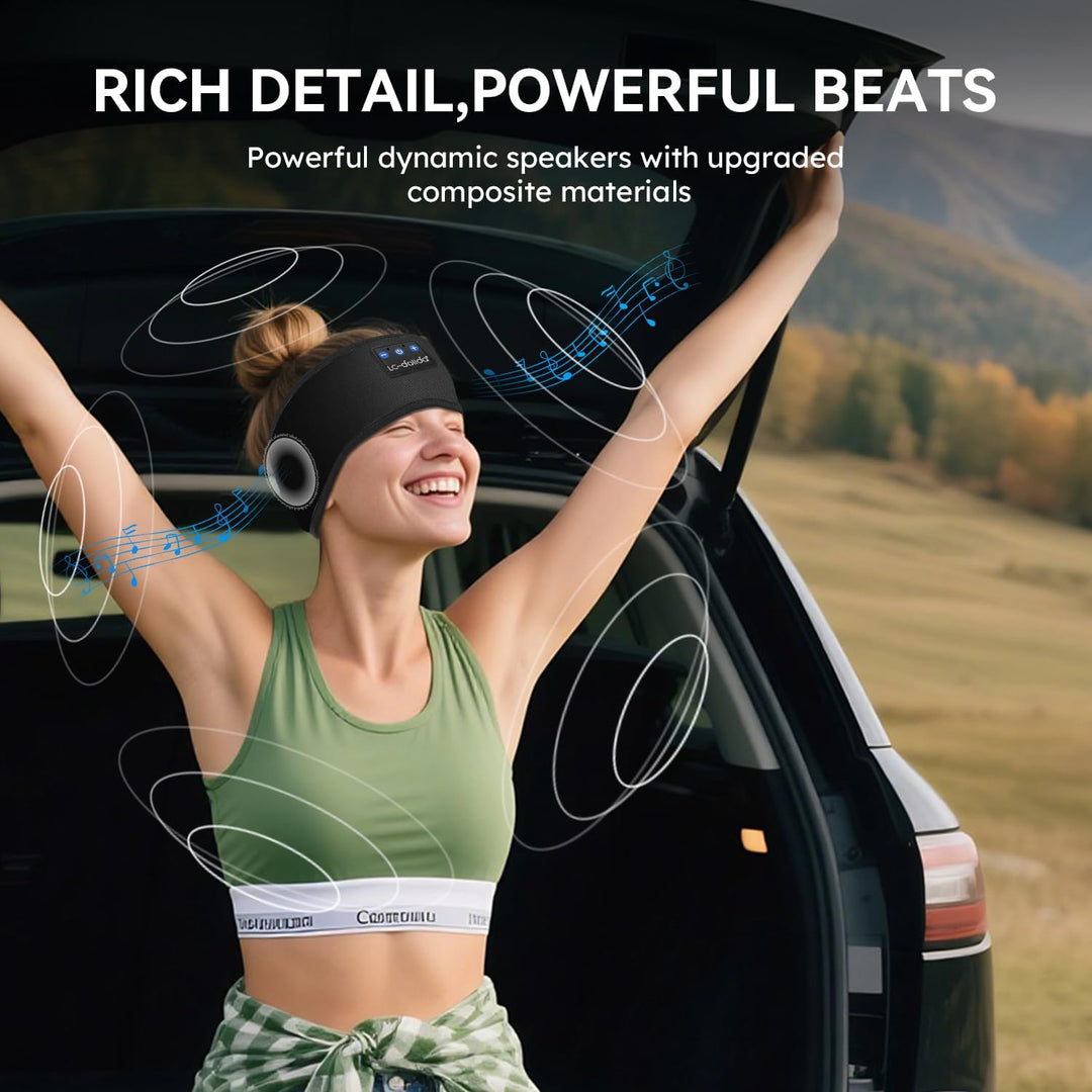 LC-dolida Schlafkopfhörer Bluetooth Stirnband Kopfhörer, Schlafkopfhörer Seitenschläfer Schlaf zum K