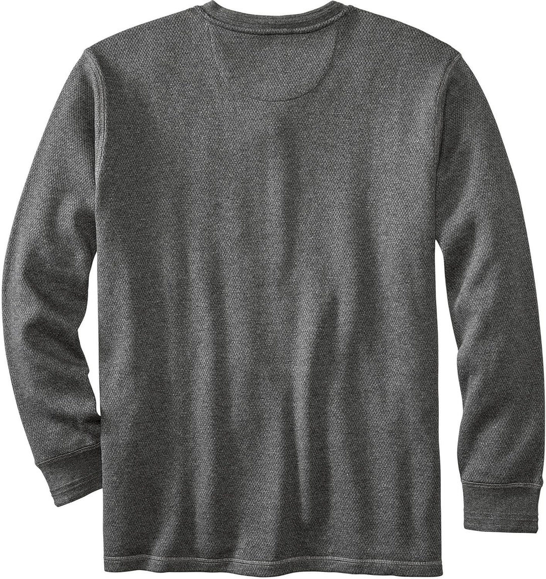 Legendary Whitetails Men's Tough as Buck Double Layer Thermal Henley Shirt-Casual Long Sleeve Waffle