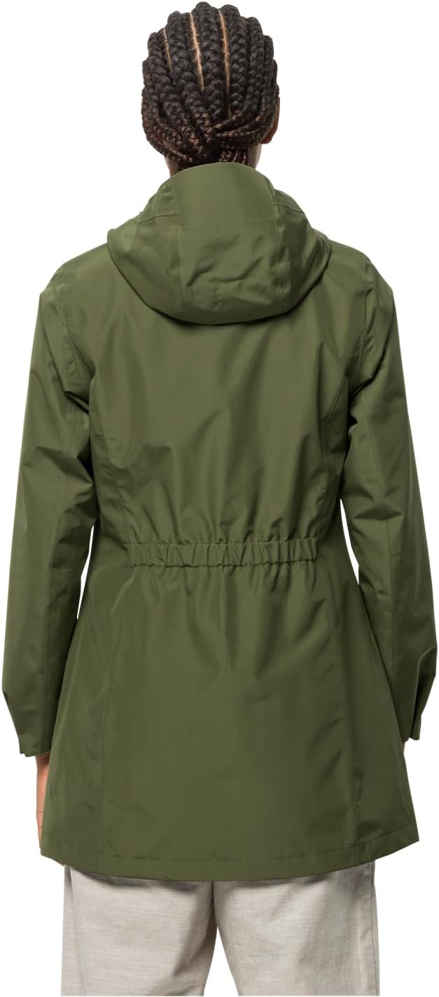 Jack Wolfskin Damen Cape York Paradise Coat W Mantel, XS greenwood