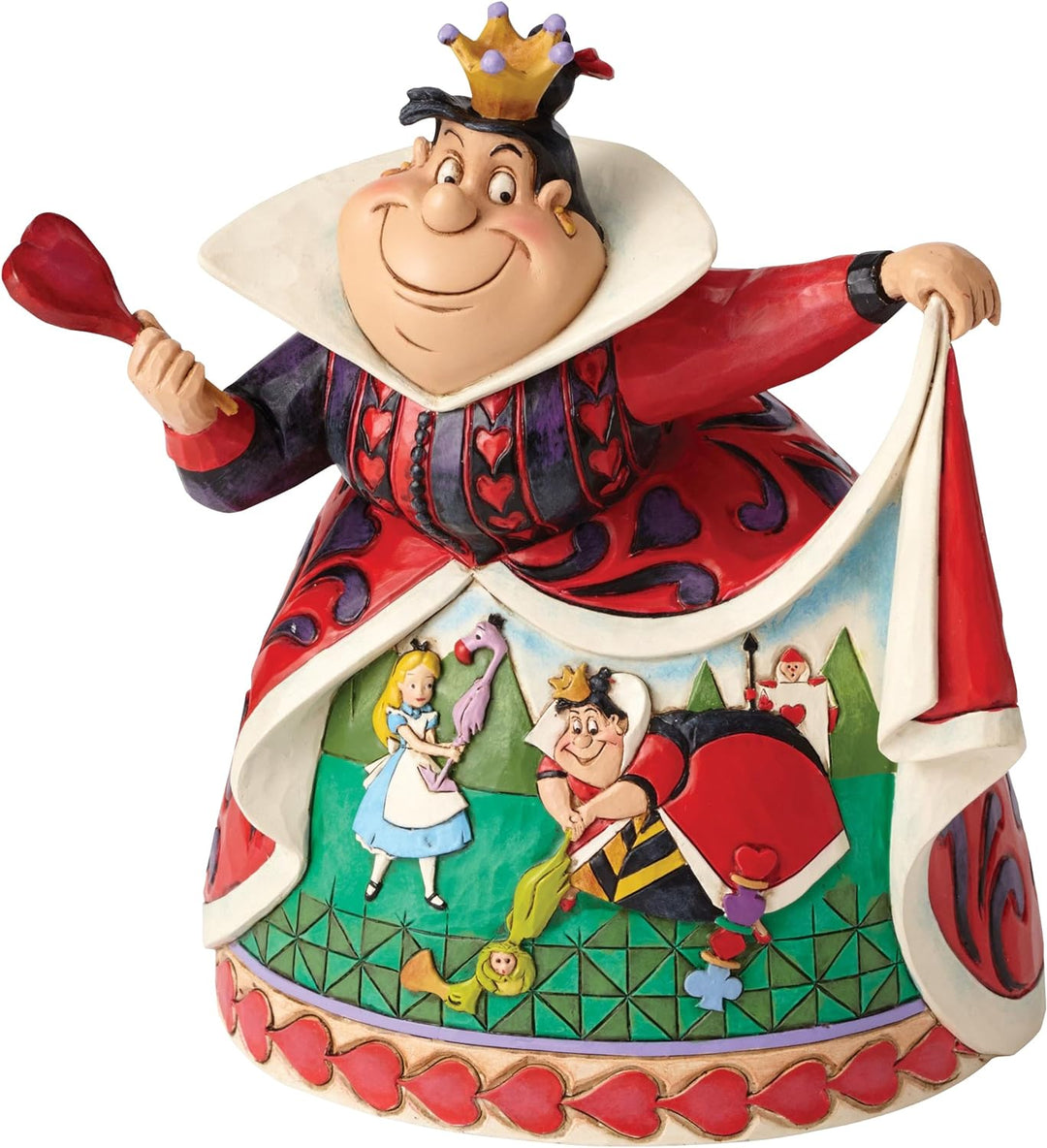 Enesco Disney 4051993 Tradition Royal Recreation (Queen Of Hearts Figur), 15 x 13.5 x 18 cm