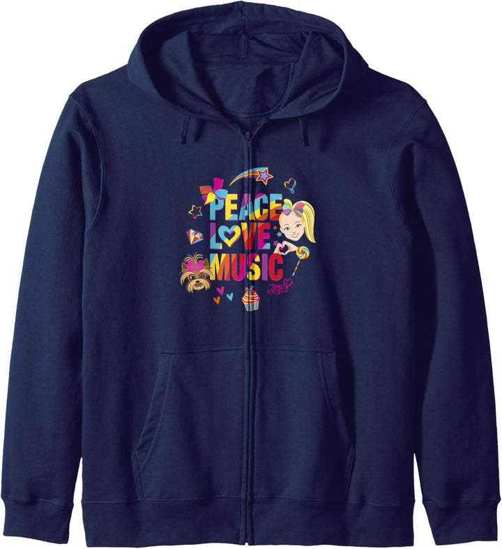 JoJo Siwa Peace Love Music Rainbow Sticker Kapuzenjacke