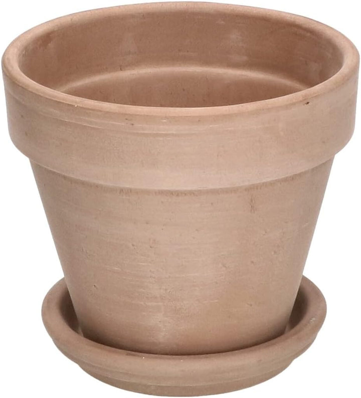 KOTARBAU® Blumentopf Übertopf aus Terrakotta Mokka ⌀ 13 cm für Innenräume und Gärten Mokka 13 Cm, Mo