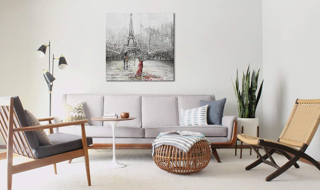 YS-Art Abstrakt Acryl Gemälde auf Leinwand Frankreich handgemalt Wandbild Wohnzimmer modern Wohndeko