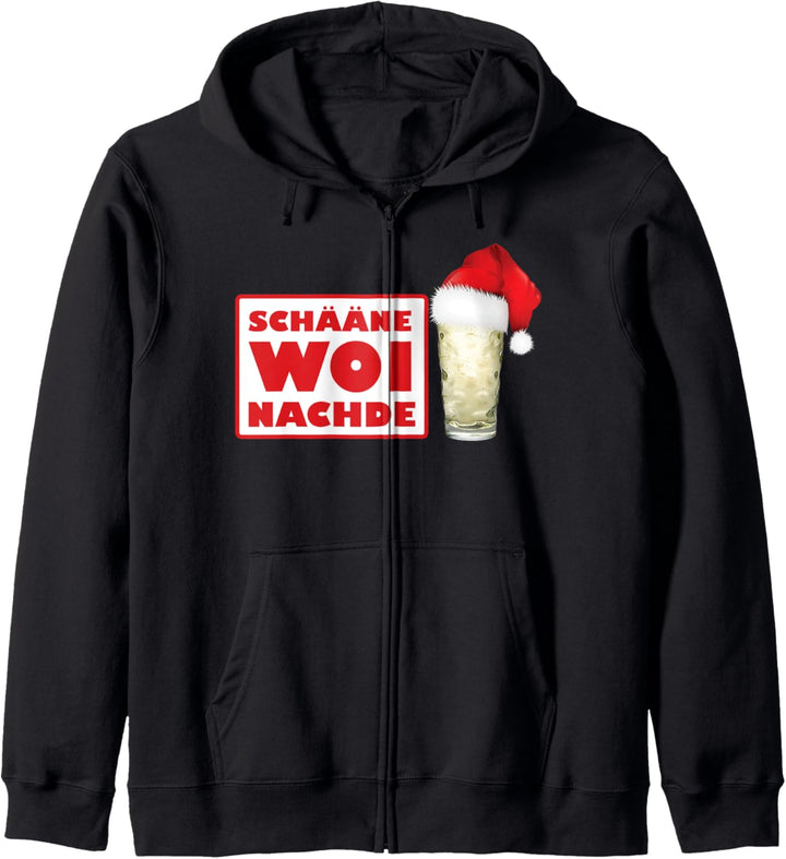 Schääne Woi Nachde Woinachde Weihnachten Wein Riesling Kapuzenjacke