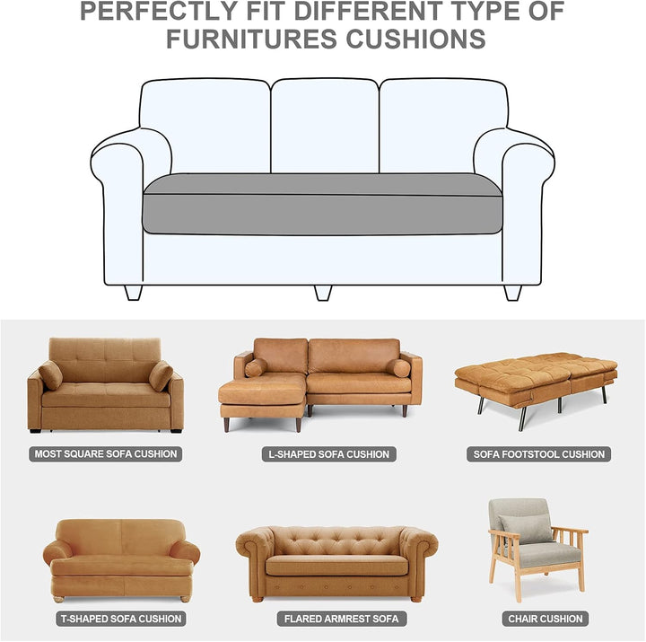 TAOCOCO Sofa Sitzkissenbezug Stretch Kissenbezug 1 Stück Sofakissen Schonbezug Sofasitzbezug für Sof