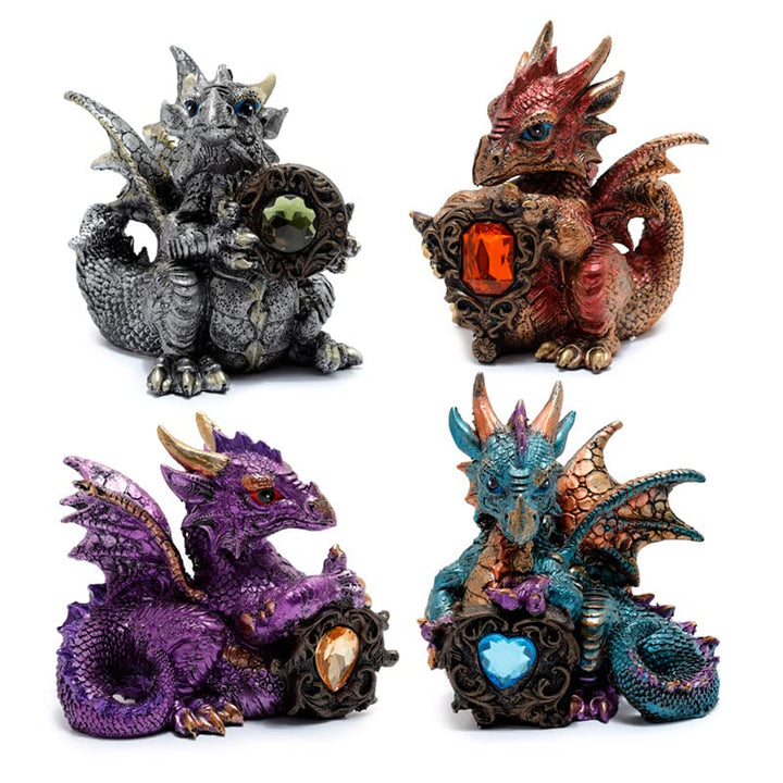 Puckator Elements Edelstein Beschützer Drache - Heimdekoration - Edelstein Beschützer Drache - Ornam