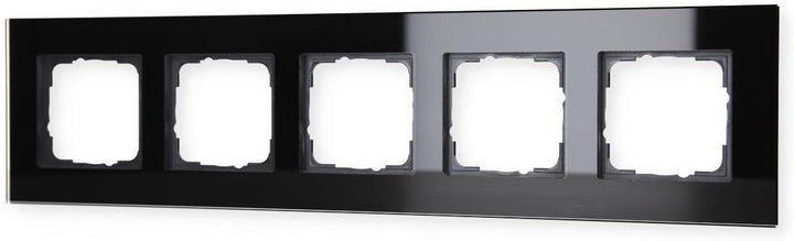 GIRA 021505 Rahmen 5f sw Glas