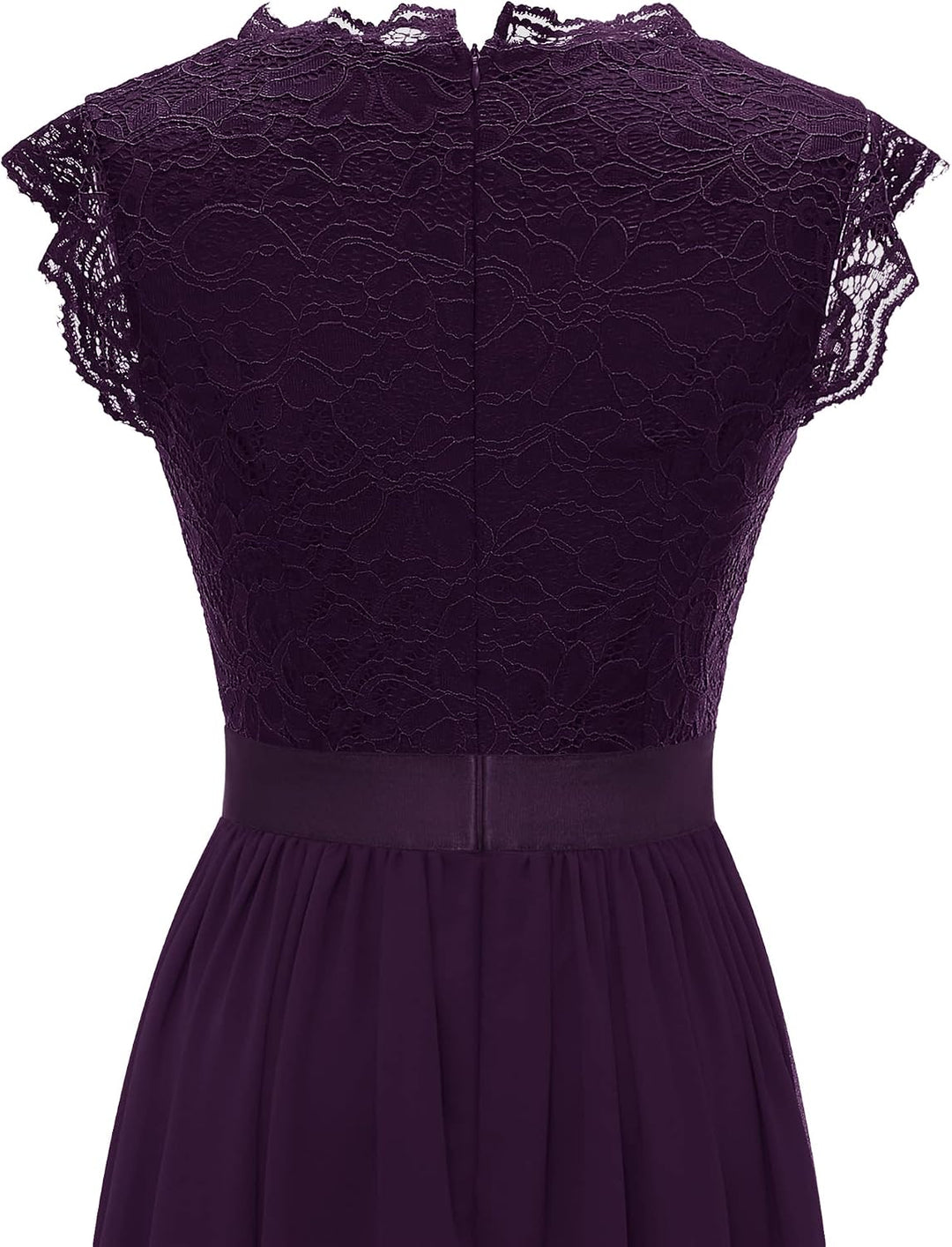 Dressystar Damen Ballkleid Maxi Lang Abendkleider Elegant für Hochzeit Spitzen Cocktailkeid L Band_g
