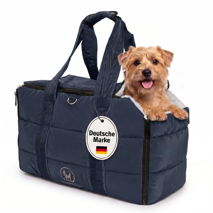 3-in-1 Hundetasche für kleine Hunde 10kg – Hundetragetasche, mobiles Kuschelnest &amp; Reisedecke – Trag