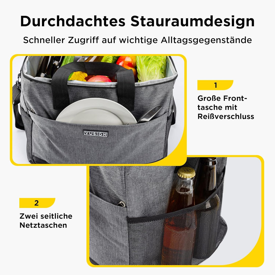 Kühltasche 30L Grau, Grau