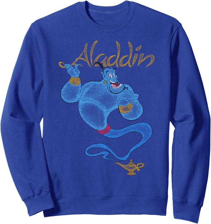 Disney Aladdin Distressed Genie Floating Sweatshirt