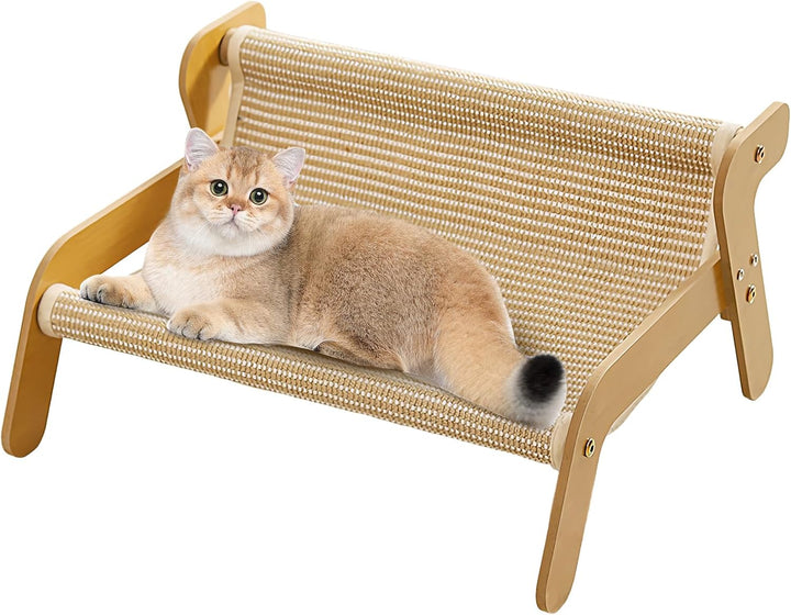 Sisal Kratzstuhl für Katzen – Outdoor & Indoor Katzen-Lounge-Stuhl, 2-in-1 & Bett | Stabiles, hausti