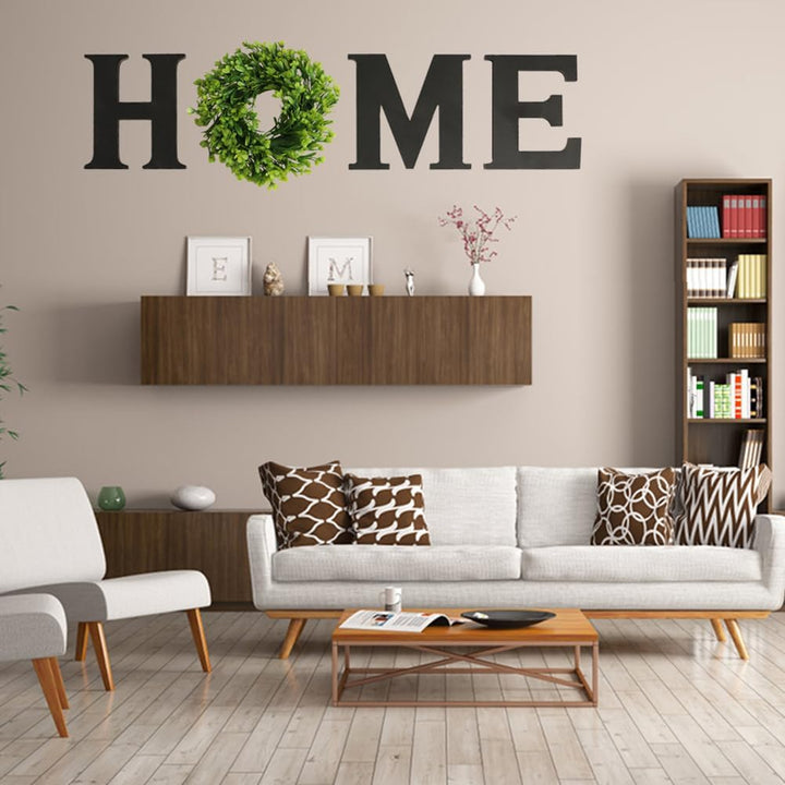 BESPORTBLE Holz Home Buchstaben Wand Dekobuchstaben Grün Kranz Holzbuchstaben Deko Schriftzug Weihna