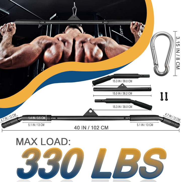 Favuit Bizeps Stange Latzugstange, LAT Pull Down Bar Fitness Krafttraining Gerade Stange Kabelzug La