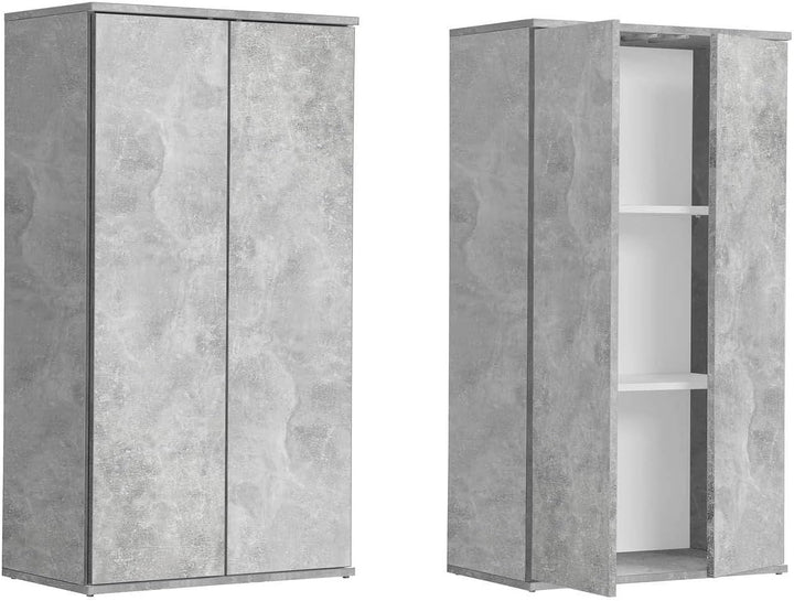 mokebo Mehrzweckschrank Büroschrank 'Der Schlanke' (60x110 cm) aus Holz schmaler Aktenschrank oder H