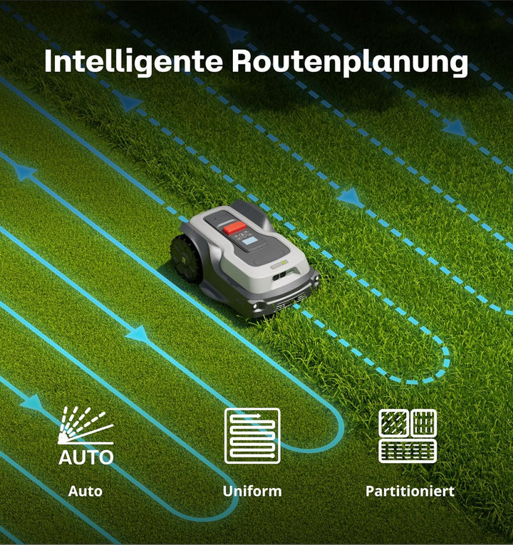 T600 Mähroboter ohne Begrenzungsdraht 2025Version 800㎡, RTK+KI Gesteuerter Rasenmäher Roboter mit Ra