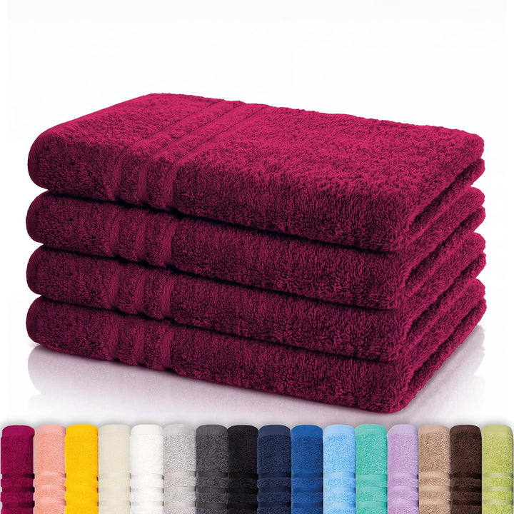 Lavea® 4er Set Handtuch 50x100 cm – Saugstarke und Weiche Handtücher aus 100% Baumwolle, Frottierser