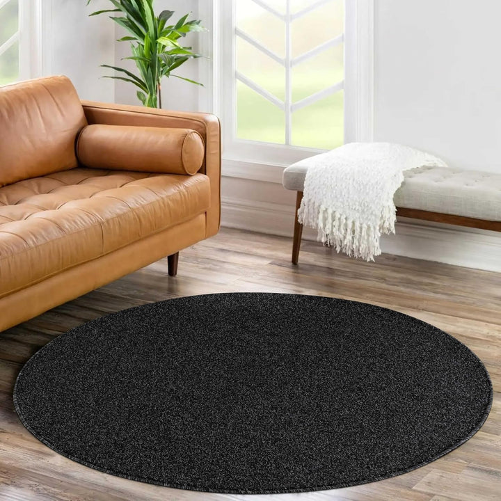 HomebyHome Kurzflor-Teppich Einfarbig, Gabbeh Optik, Filzrücken, 11 mm Florhöhe, Teppich für Wohnzim