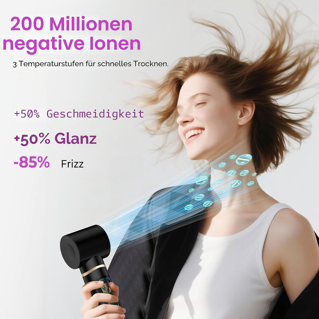 UKLISS Airstyler 5 in 1 Hairstyler Set, Pro Föhnbürste Set, Ionen Haartrockner Haarstyler mit 32mm A