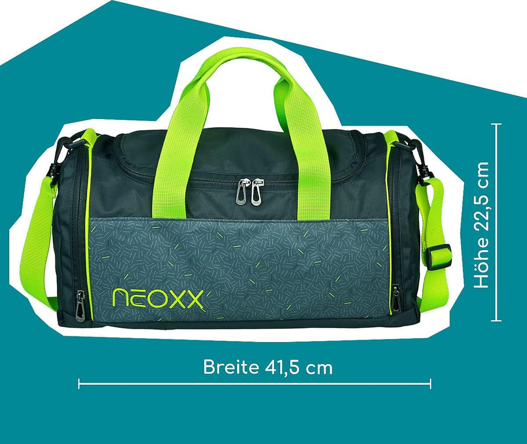 neoxx - Champ Sporttasche - Tasche aus recycelten PET-Flaschen - ideal für Sport und Schule BOOM, BO