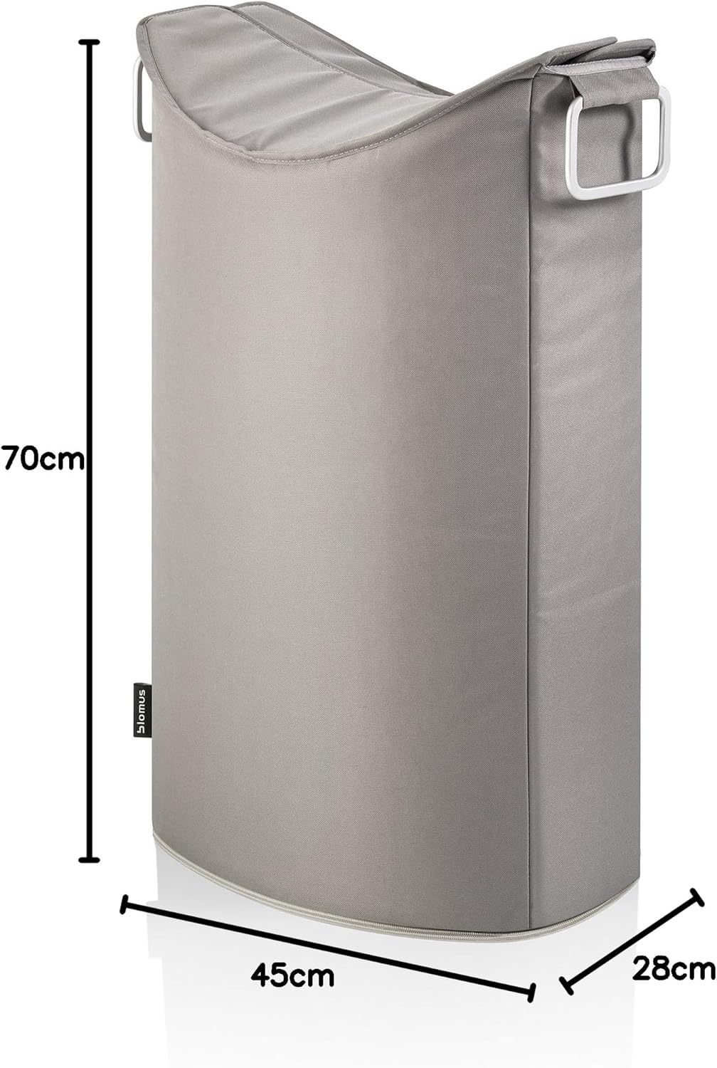 blomus Wäschesammler -FRISCO- Wäschekorb 65 Liter Taupe Taupe Single, Taupe Single