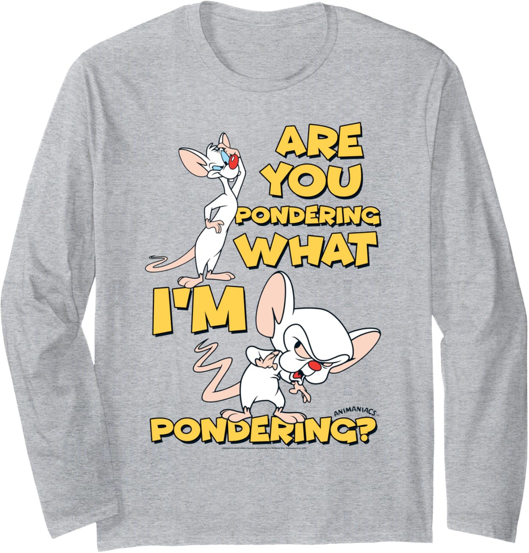 Pinky and the Brain Pondering Langarmshirt