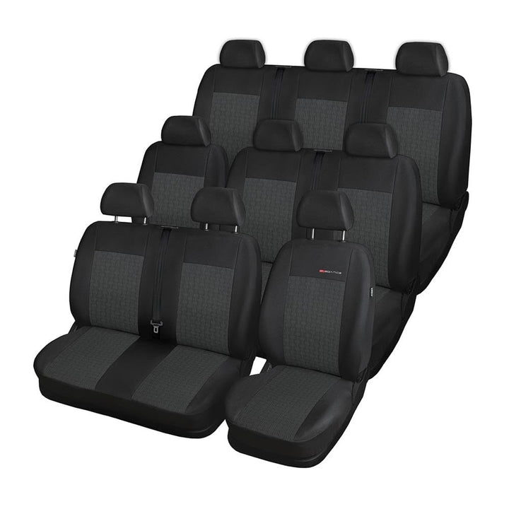 Mossa Passgenaue Sitzbezüge passend für Renault Trafic III Van 2014- E1 Grau E-1 Trafic III (2014-..