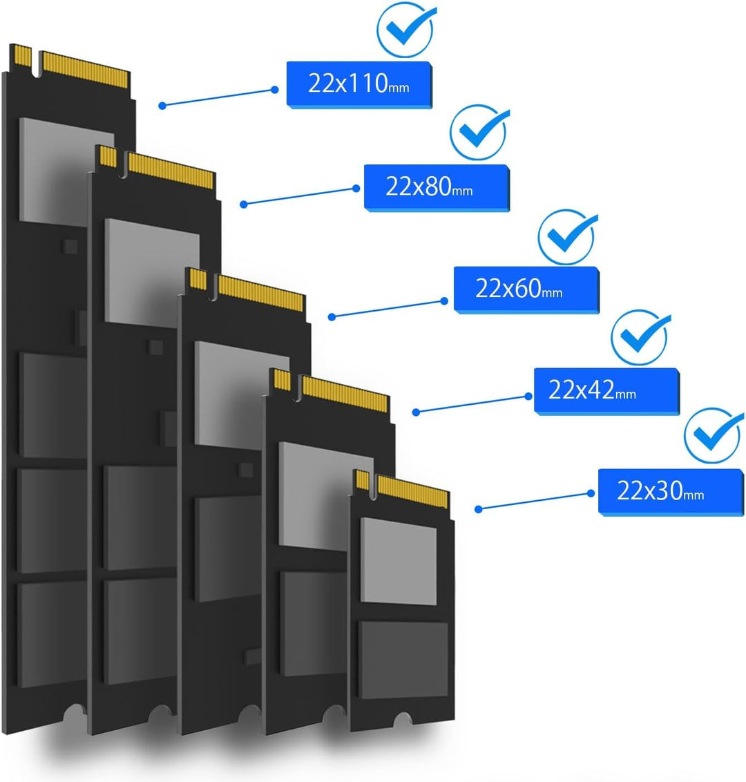 GLOTRENDS Quad NVMe PCIe 4.0/3.0 X16 Adapter, unterstützt 4 x M.2 NVMe SSD RAID-on-CPU (VROC) in Int