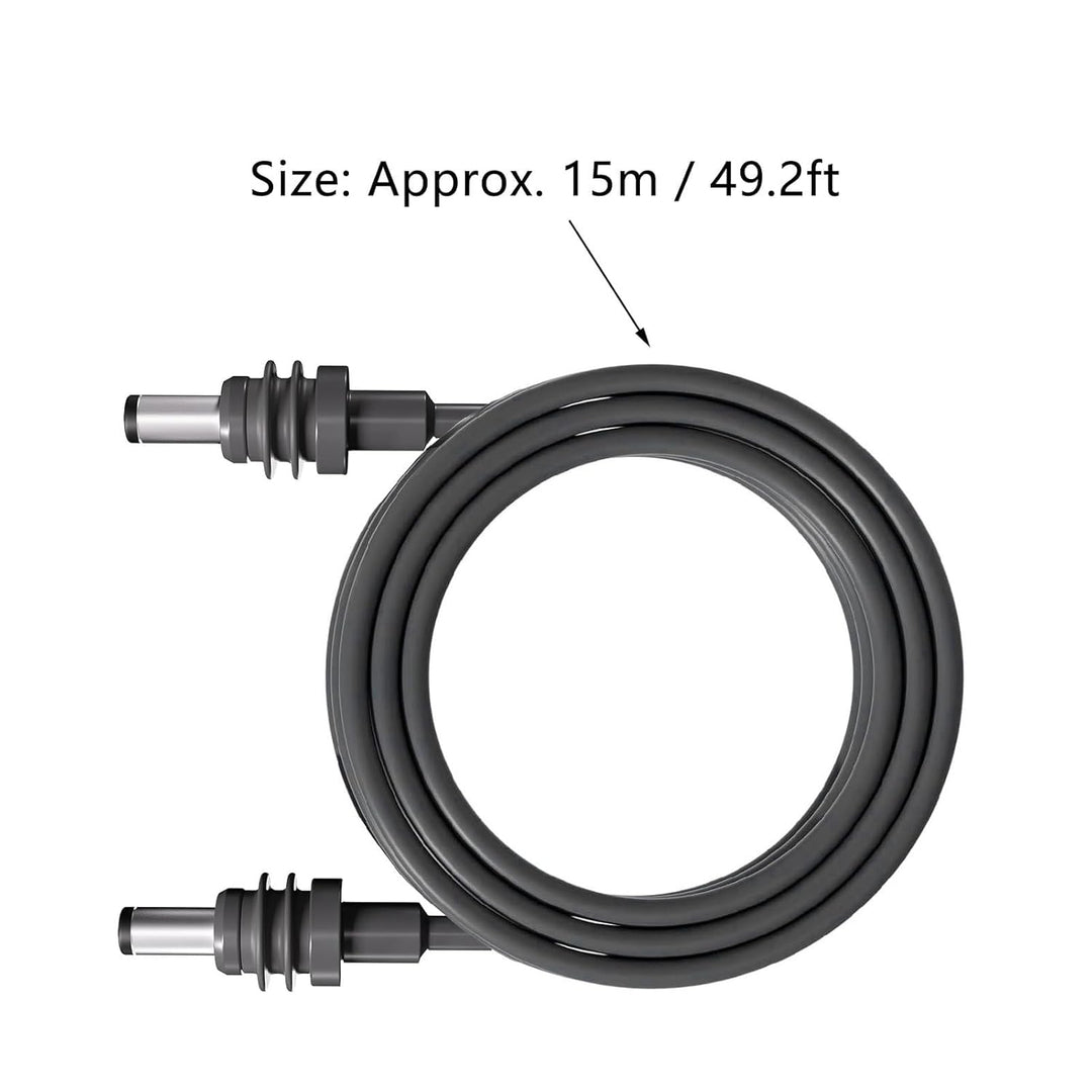 Mini-Kabel, 49,2 Fuss, 15 M, Kabel für Mini, Gleichstrom-Ersatzkabel, Wasserdicht, 18 AWG Drahtstärk