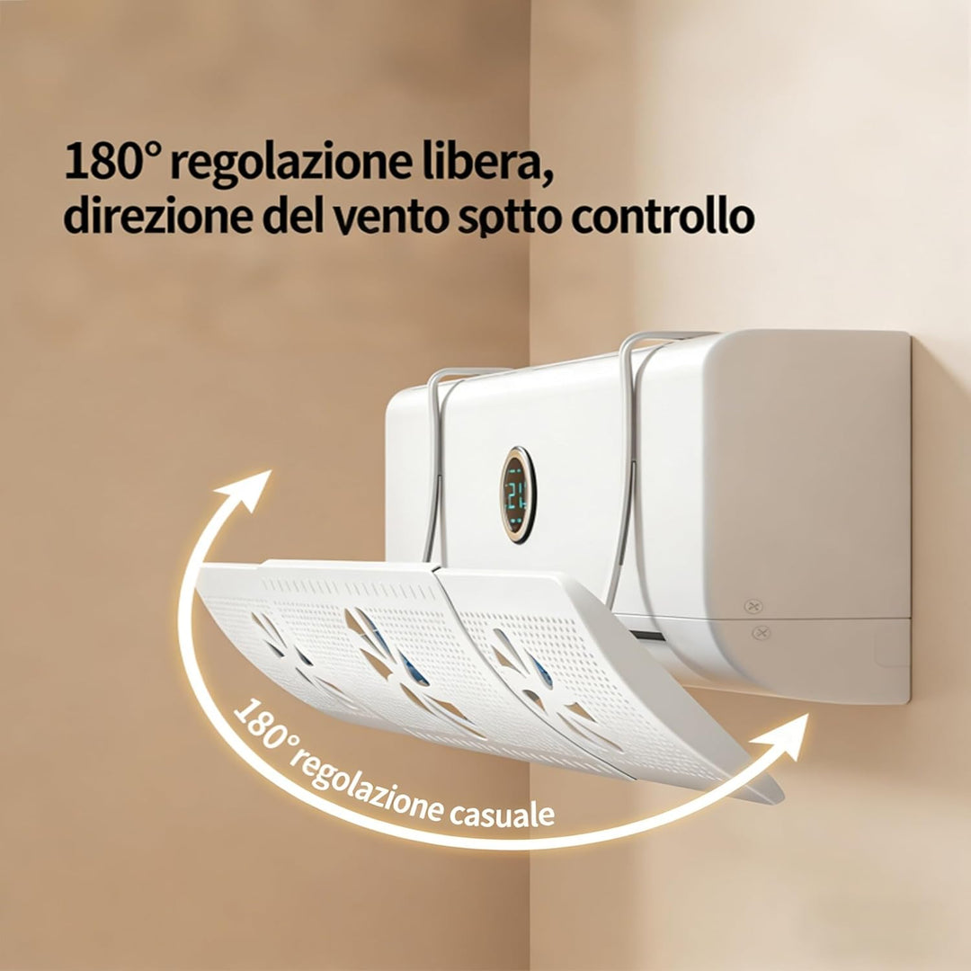 Universal Klimaanlage Windabweiser, 52-86cm Verstellbar, Anti-Direktluft Blase, Werkzeuglose Montage