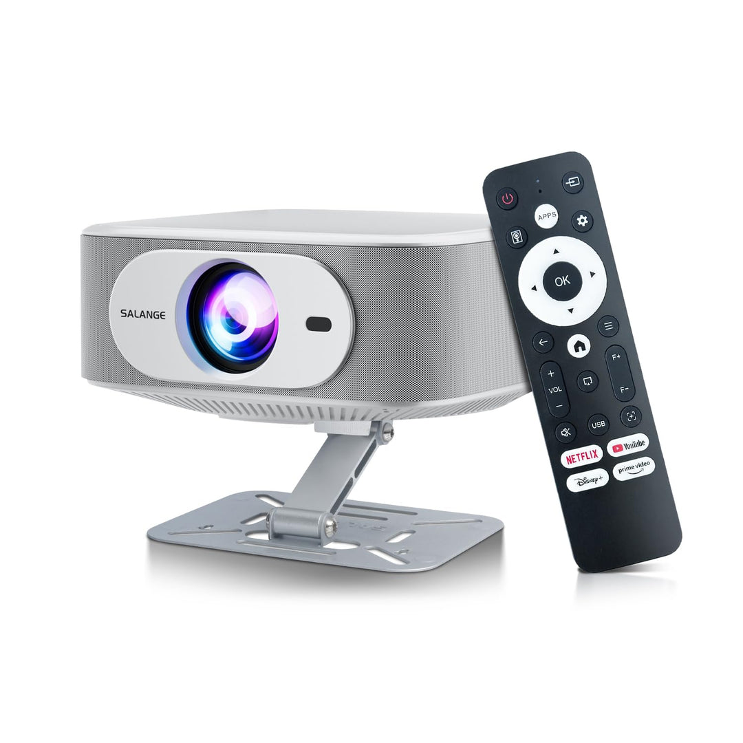 Salange Beamer,Kompatibel mit Netflix,Native 1080P Projektor Unterstützt 4K,mit WiFi und Bluetooth 5