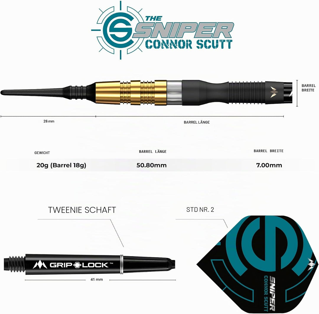 Mission Connor Scutt 95% Softdarts 20 Gramm