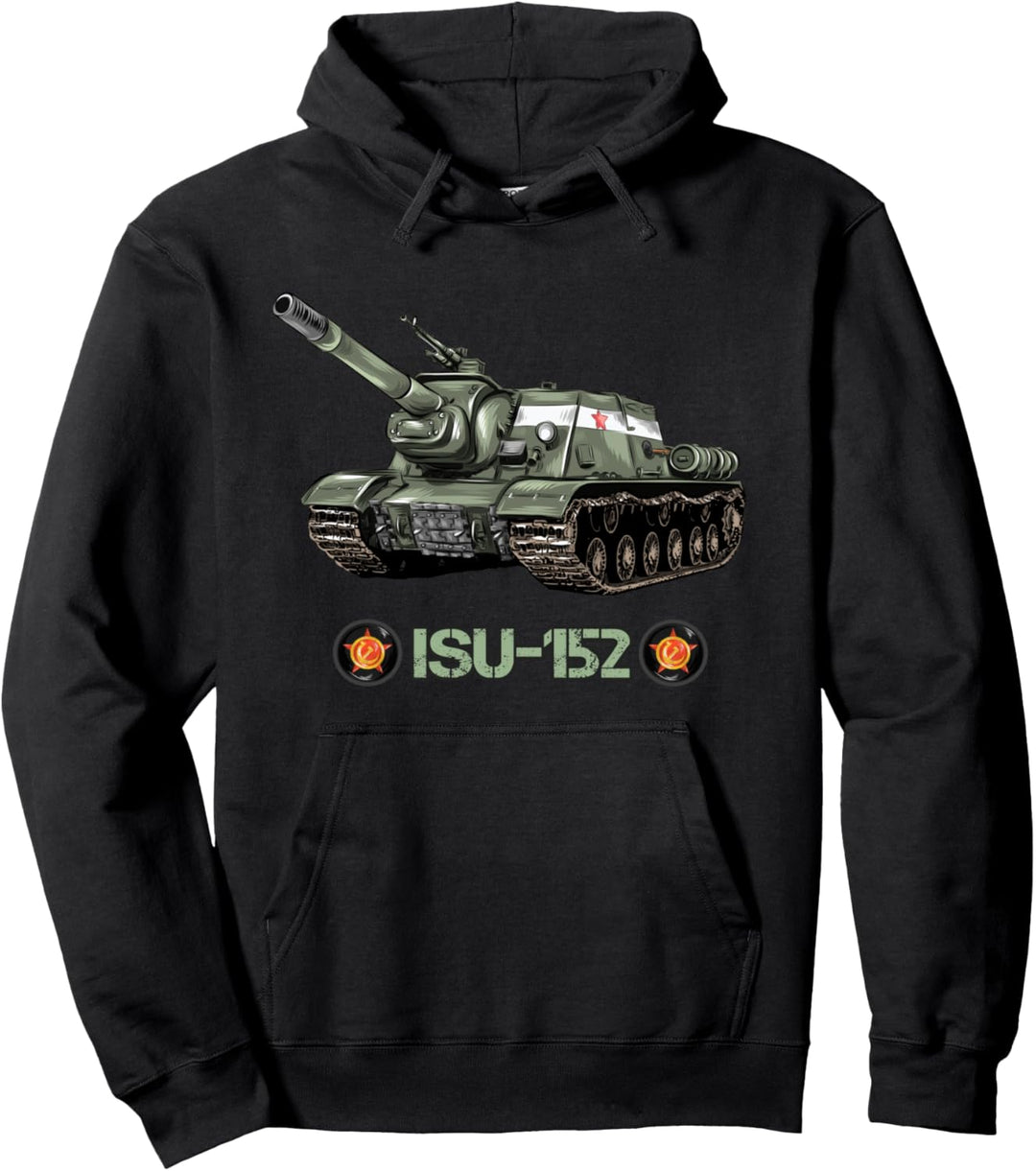 Russische Weltkriegs-Panzerartillerie ISU-152 Pullover Hoodie