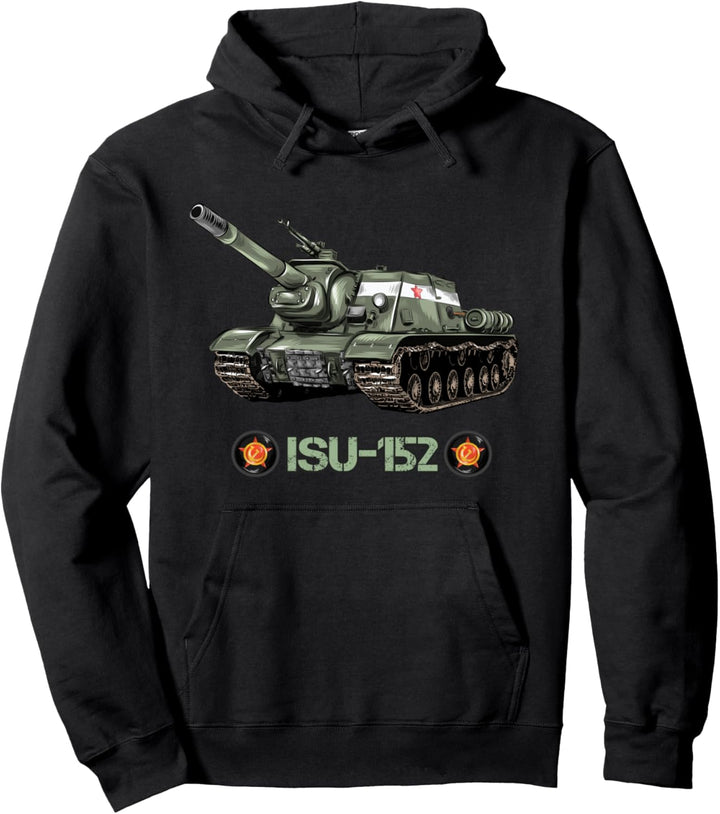 Russische Weltkriegs-Panzerartillerie ISU-152 Pullover Hoodie