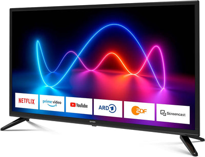 DYON Movie Smart 32 XT 80 cm (32 Zoll) Fernseher (HD Smart TV, HD Triple Tuner (DVB-C/-S2/-T2), Prim