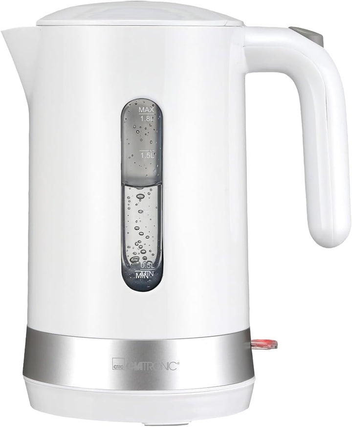 Clatronic® Wasserkocher 1,8L | 2200W für schnelles Erhitzen | BPA frei | Einhandbedienung | Wasserst