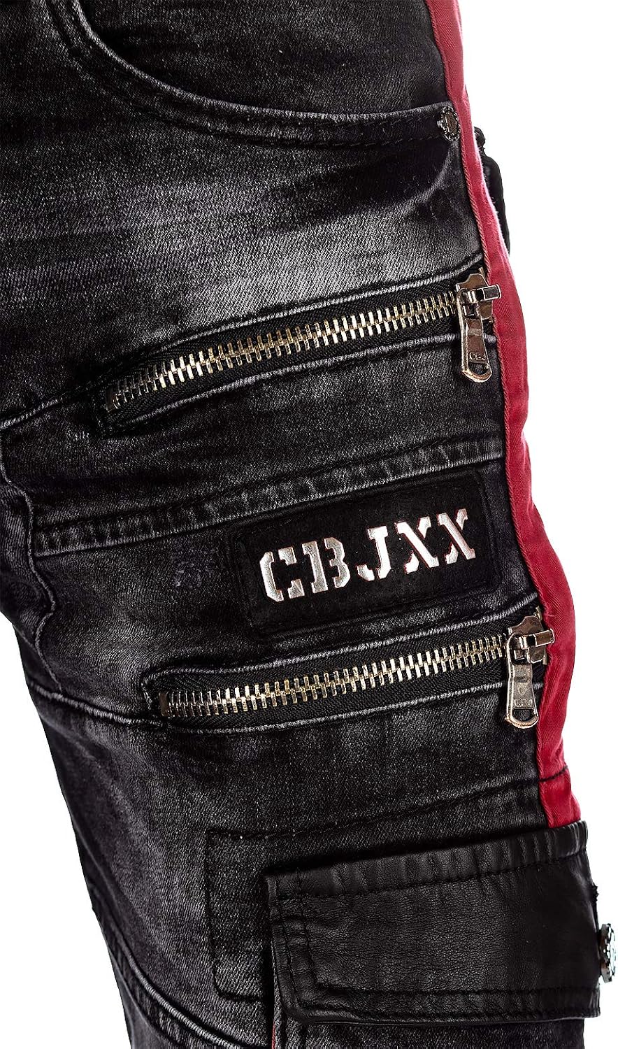 Cipo &amp; Baxx Herren Jeans A-001-cbhjs057 30W / 34L Obsidianschwarz, 30W / 34L Obsidianschwarz