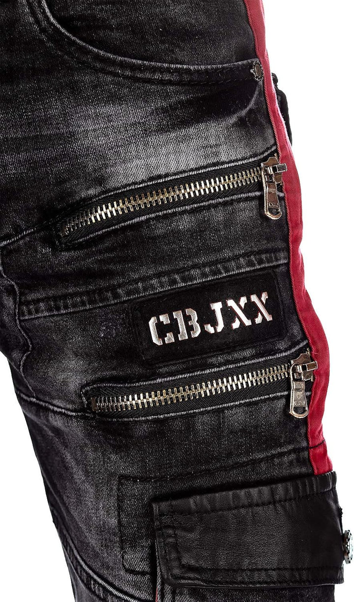 Cipo &amp; Baxx Herren Jeans A-001-cbhjs057 30W / 34L Obsidianschwarz, 30W / 34L Obsidianschwarz