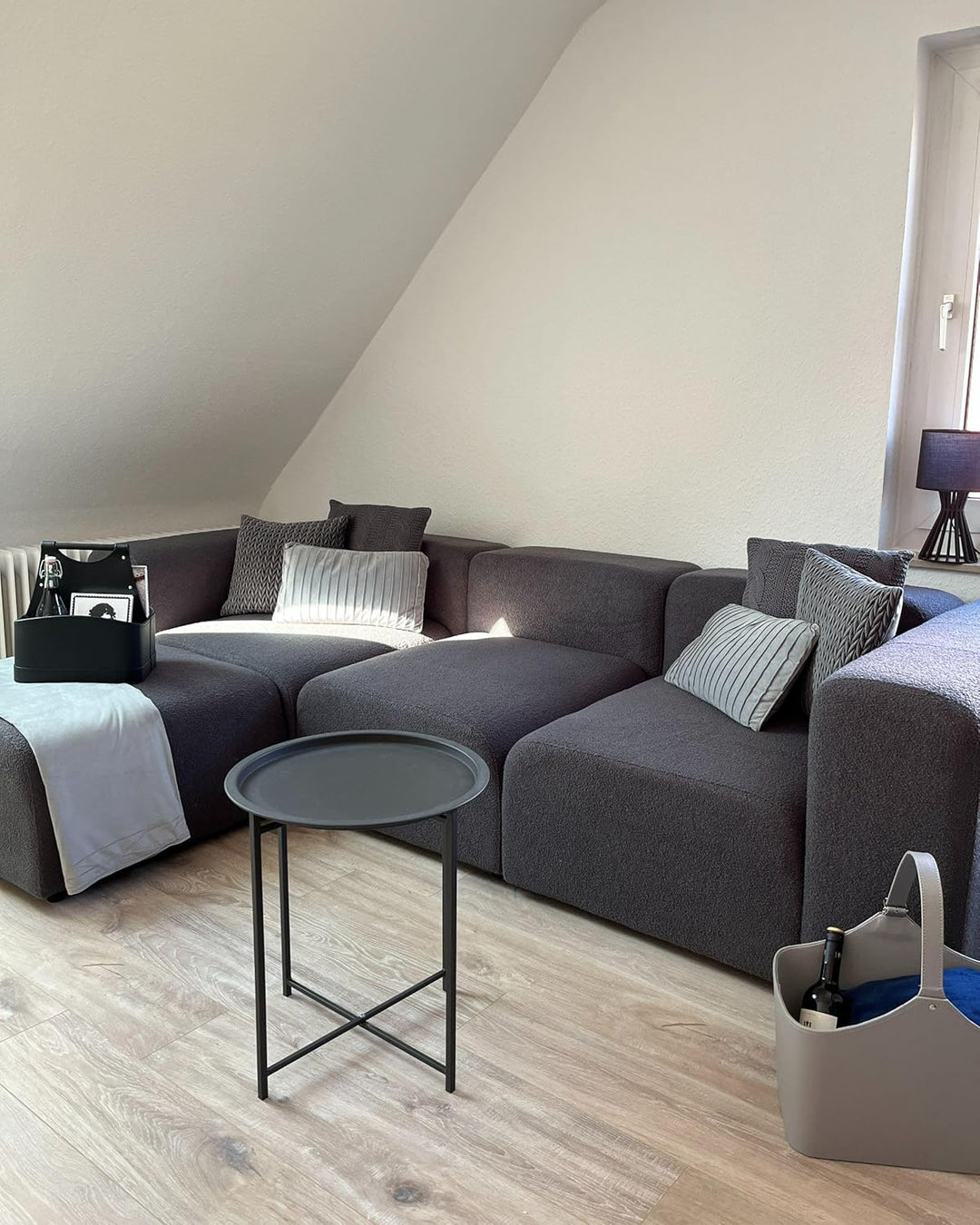Beliani Bezug für Gewichtsdecken Minky-Stoff 100 x 150 cm weiss flauschig modern Rhea
