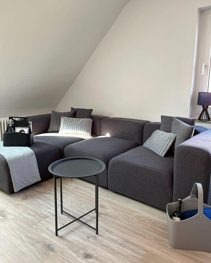 Beliani Bezug für Gewichtsdecken Minky-Stoff 100 x 150 cm weiss flauschig modern Rhea