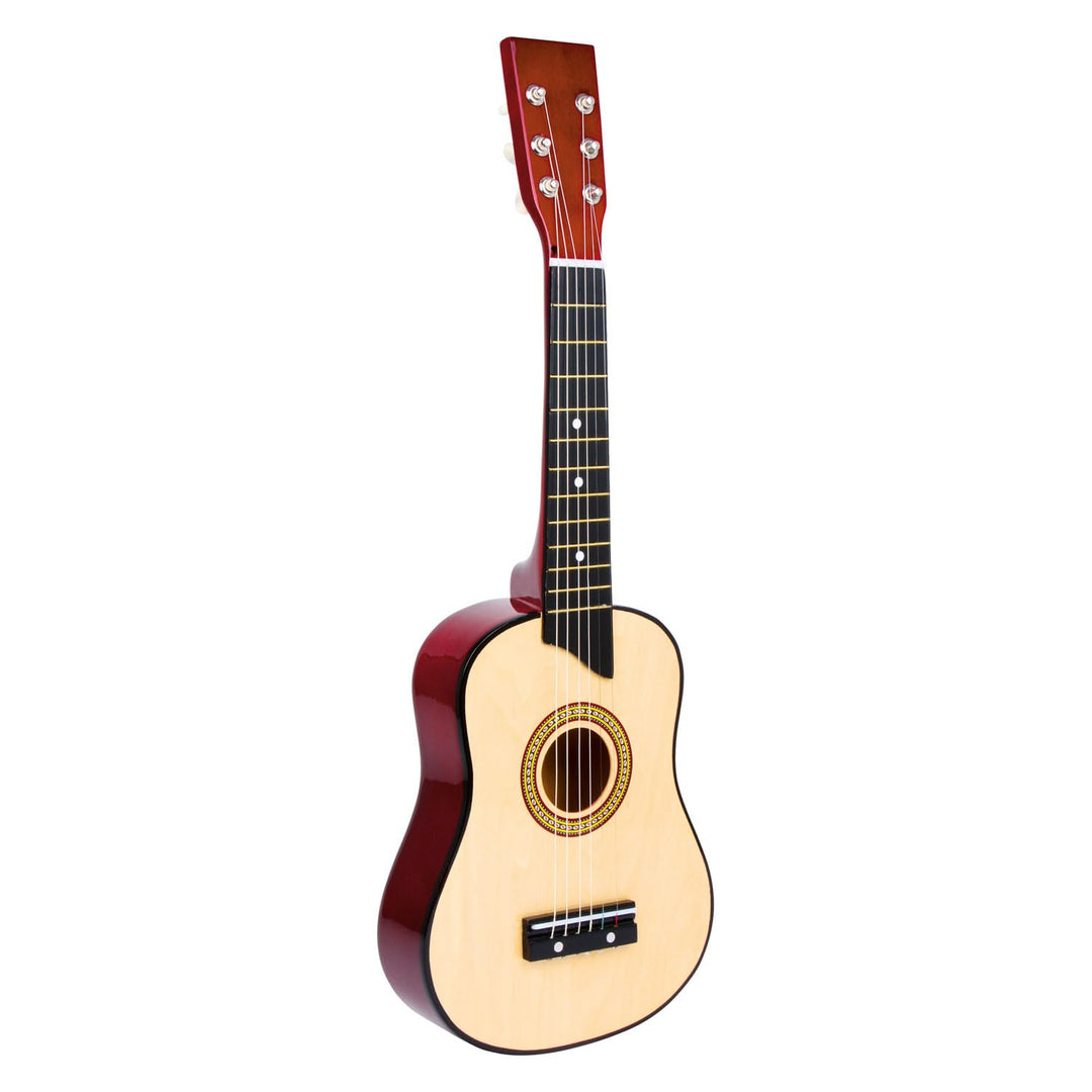 small foot Gitarre "Natur" aus Holz, mit sechs Nylonsaiten und Plektron, geeignet für Kinder ab 3 Ja