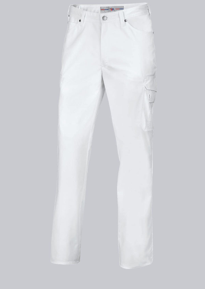 BP 1658-686-21-52s Jeans für Männer, 5-Pocket-Jeans, 230,00 g/m² Stoffmischung mit Stretch, weiss, 5