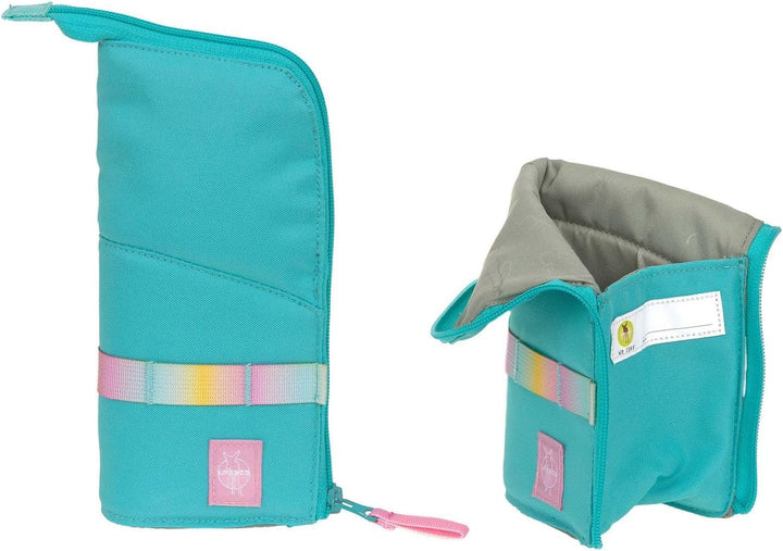 LÄSSIG Schulranzen Regenhülle Unique School Set Slim 7-teilig Turquois türkis