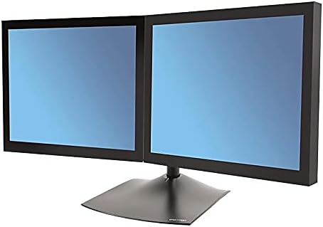 Ergotron DS100 Standfuss für 2x 61 cm (24 Zoll) Monitor, Schwarz 2 Monitore horizontal, 2 Monitore h