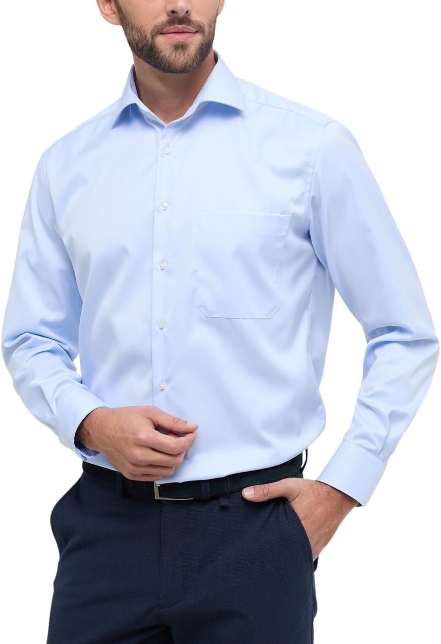 ETERNA Male Cover Shirt Comfort FIT XL Blau, XL Blau